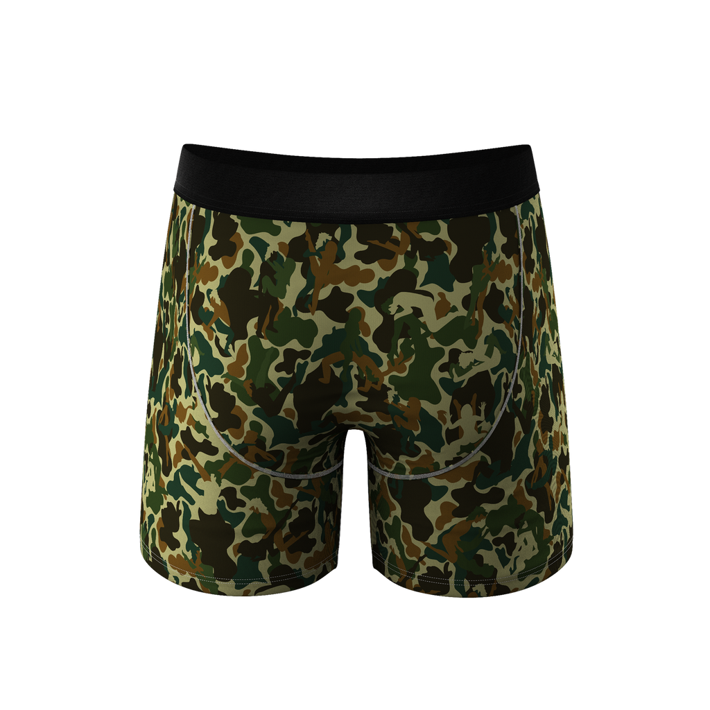 The Forni Camo | Camouflage Ball Hammock® Boxer Briefs With Fly - Shinesty