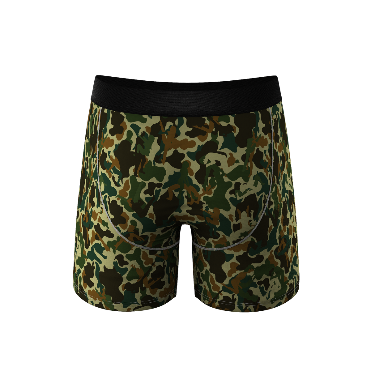 The Forni Camo | Camouflage Ball Hammock® Boxer Briefs With Fly - Shinesty