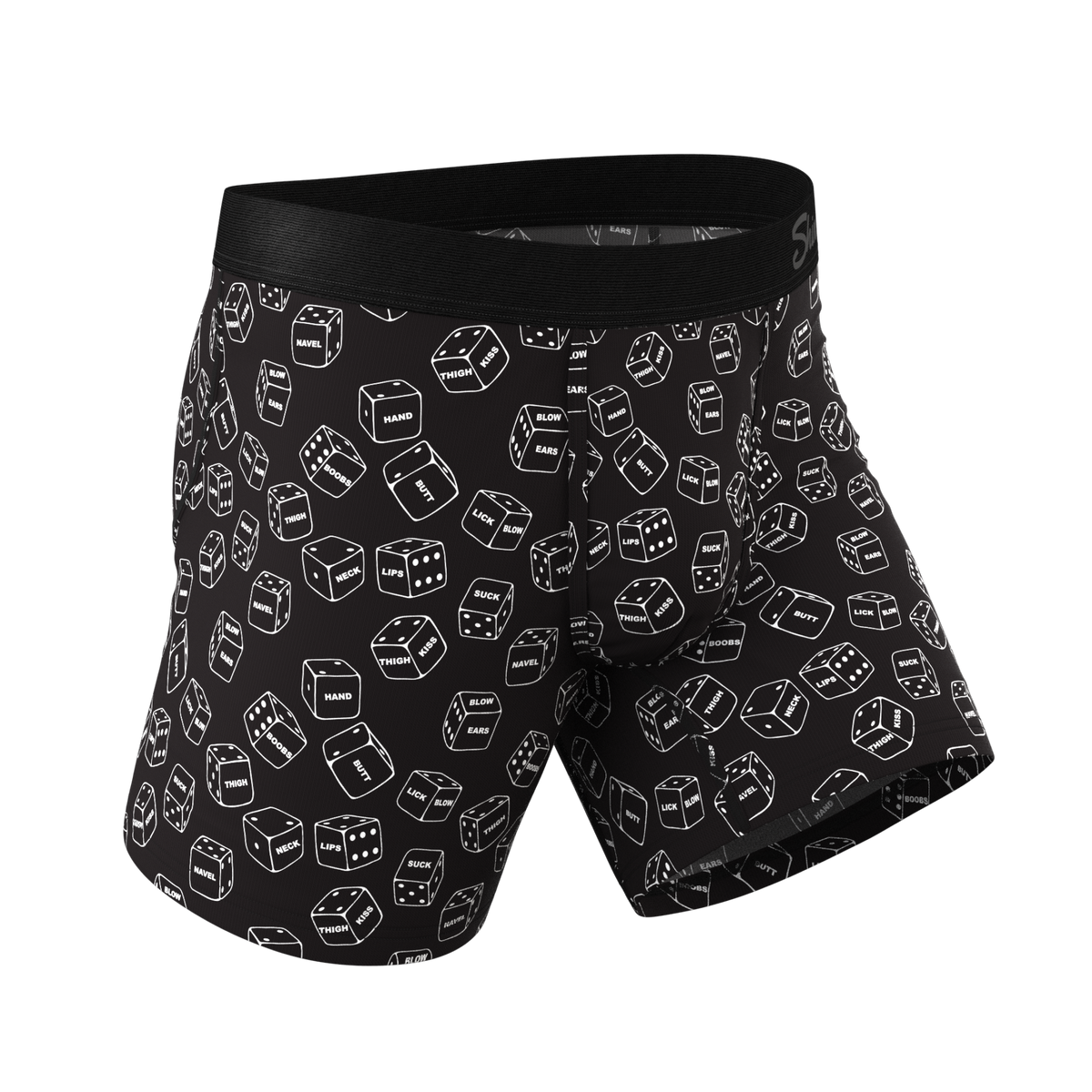 The Free For All | Glow In The Dark Dice Ball Hammock® Pouch Underwear - Shinesty