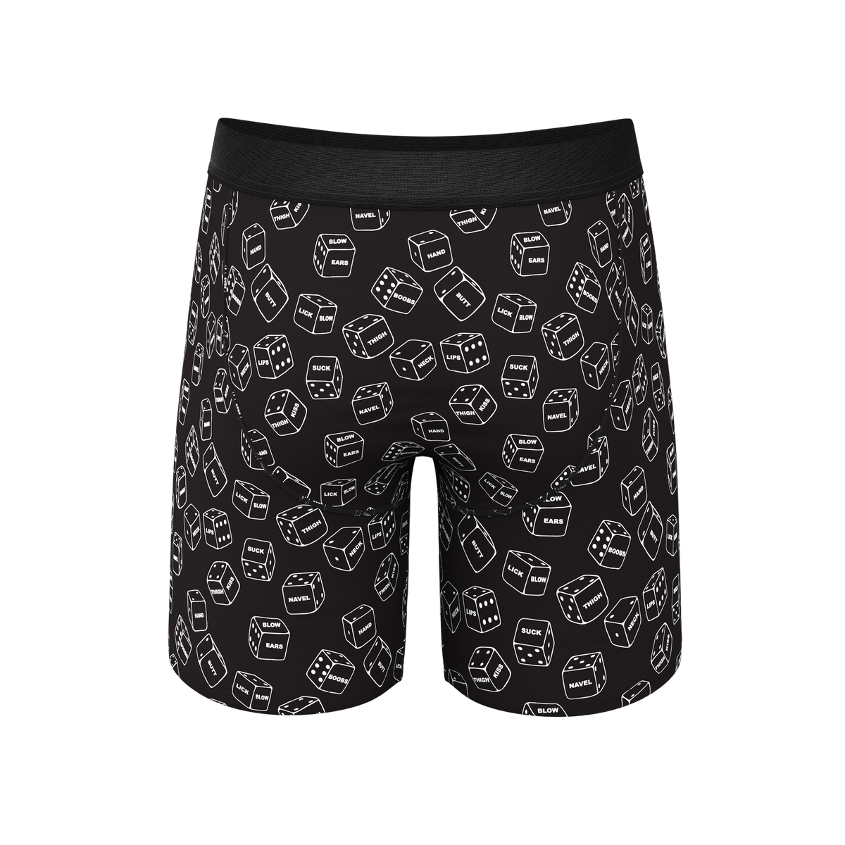 The Free For All | Glow In The Dark Dice Ball Hammock® Boxer - Long Leg - Shinesty