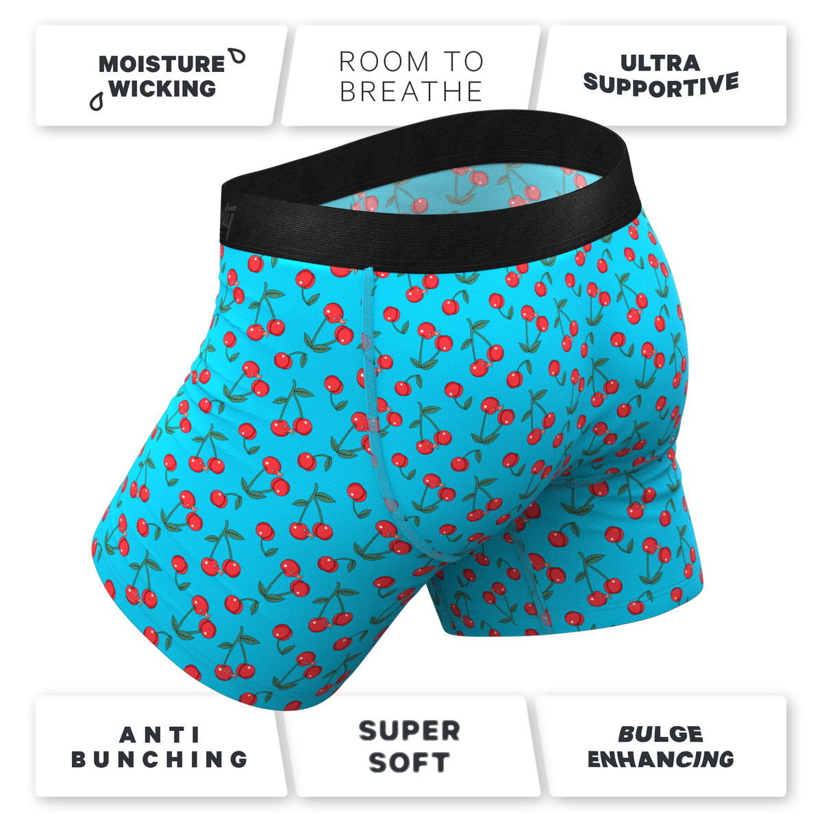 The Fruit Salad | Cherry Ball Hammock® Pouch Underwear With Fly - Shinesty