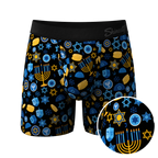 The Gelty Pleasure | Hanukkah Ball Hammock® Pouch Underwear With Fly - Shinesty