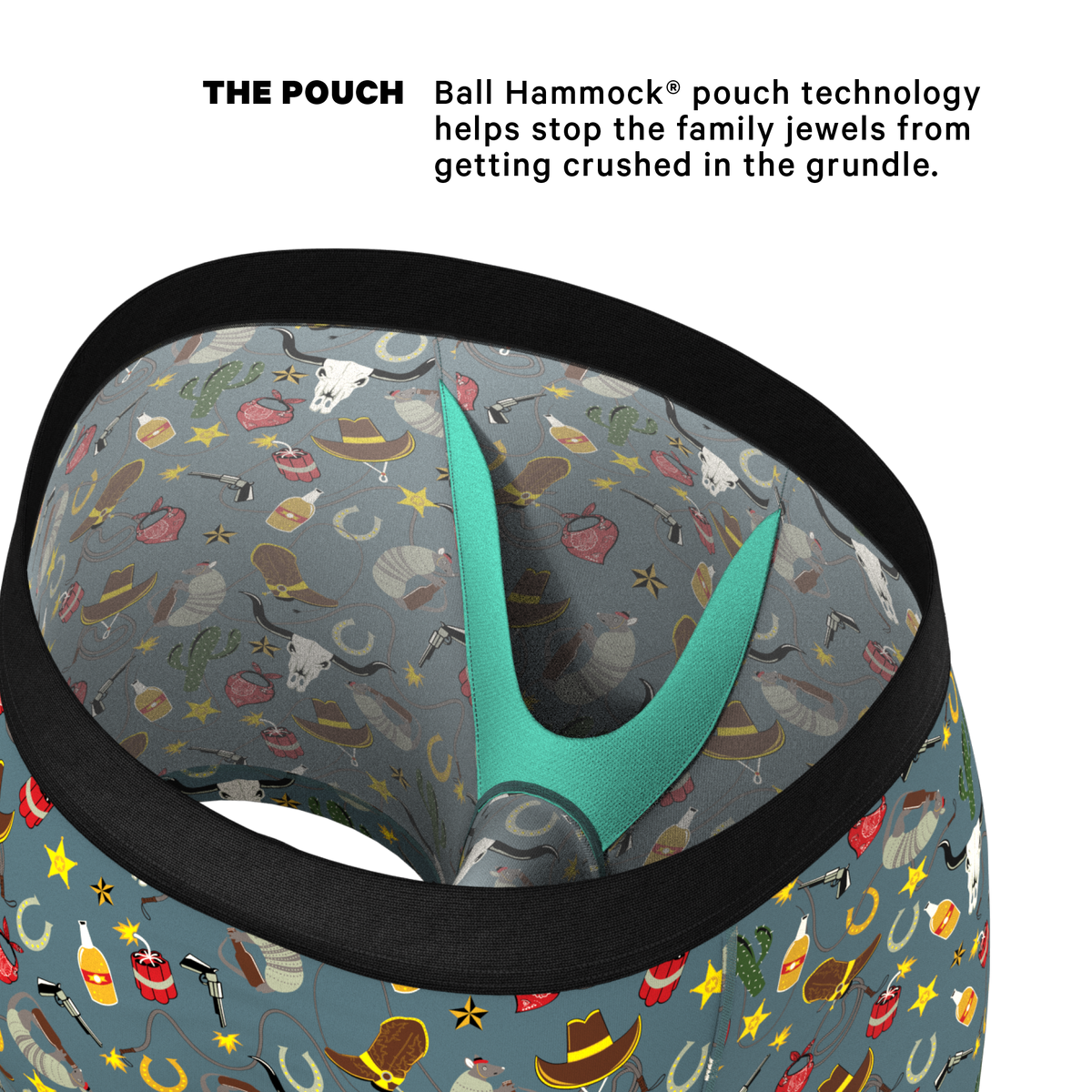 The Giddy Up | Sheriff Badge Ball Hammock® Pouch Underwear - Shinesty