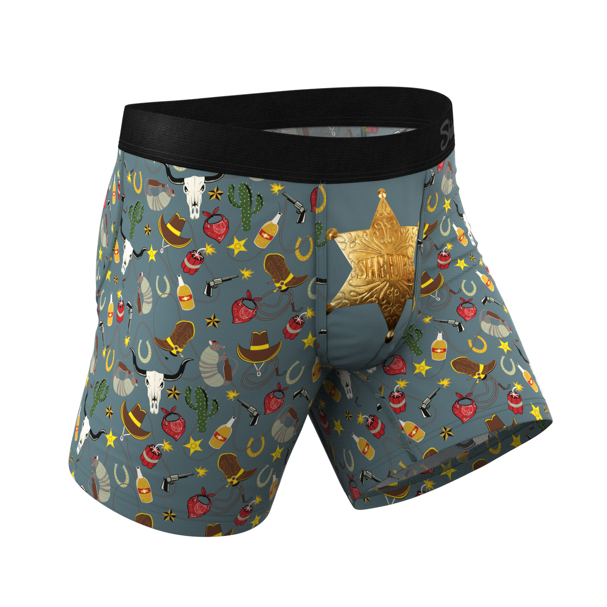 The Giddy Up | Sheriff Badge Ball Hammock® Pouch Underwear - Shinesty