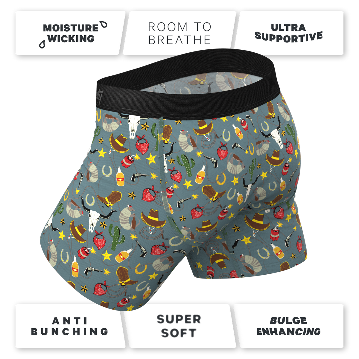 The Giddy Up | Sheriff Badge Ball Hammock® Pouch Underwear - Shinesty