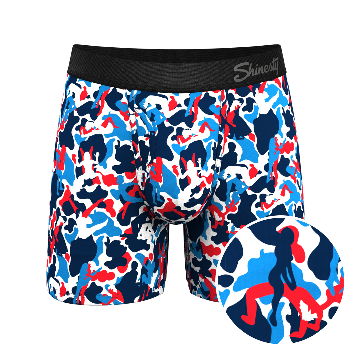 The Grand Finale | USA Camouflage Ball Hammock® Pouch Underwear With Fly - Shinesty