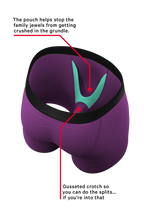 The Grape Jelly | Solid Purple Ball Hammock® Pouch Underwear - Shinesty