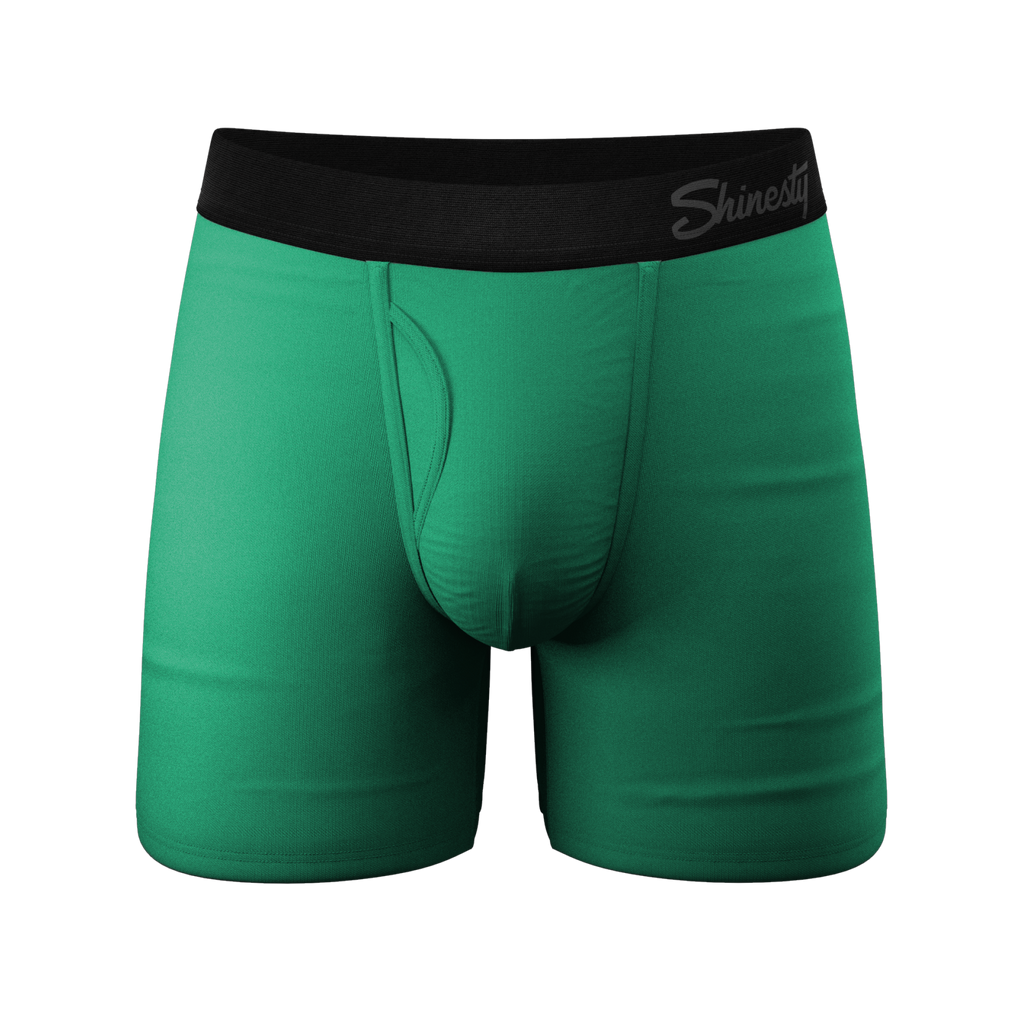 The Green Boys | Men's Green Ball Hammock® Pouch Underwear With Fly - Shinesty