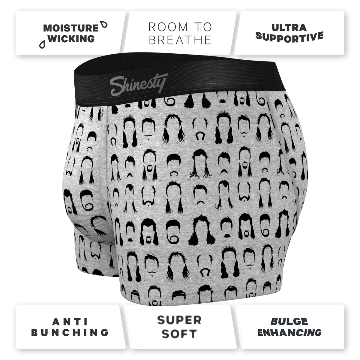 The Hair Down There | Mullet Ball Hammock® Pouch Trunks Underwear - Shinesty