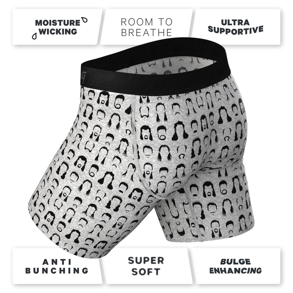 The Hair Down There | Mullet Ball Hammock® Boxer - Long Leg - Shinesty