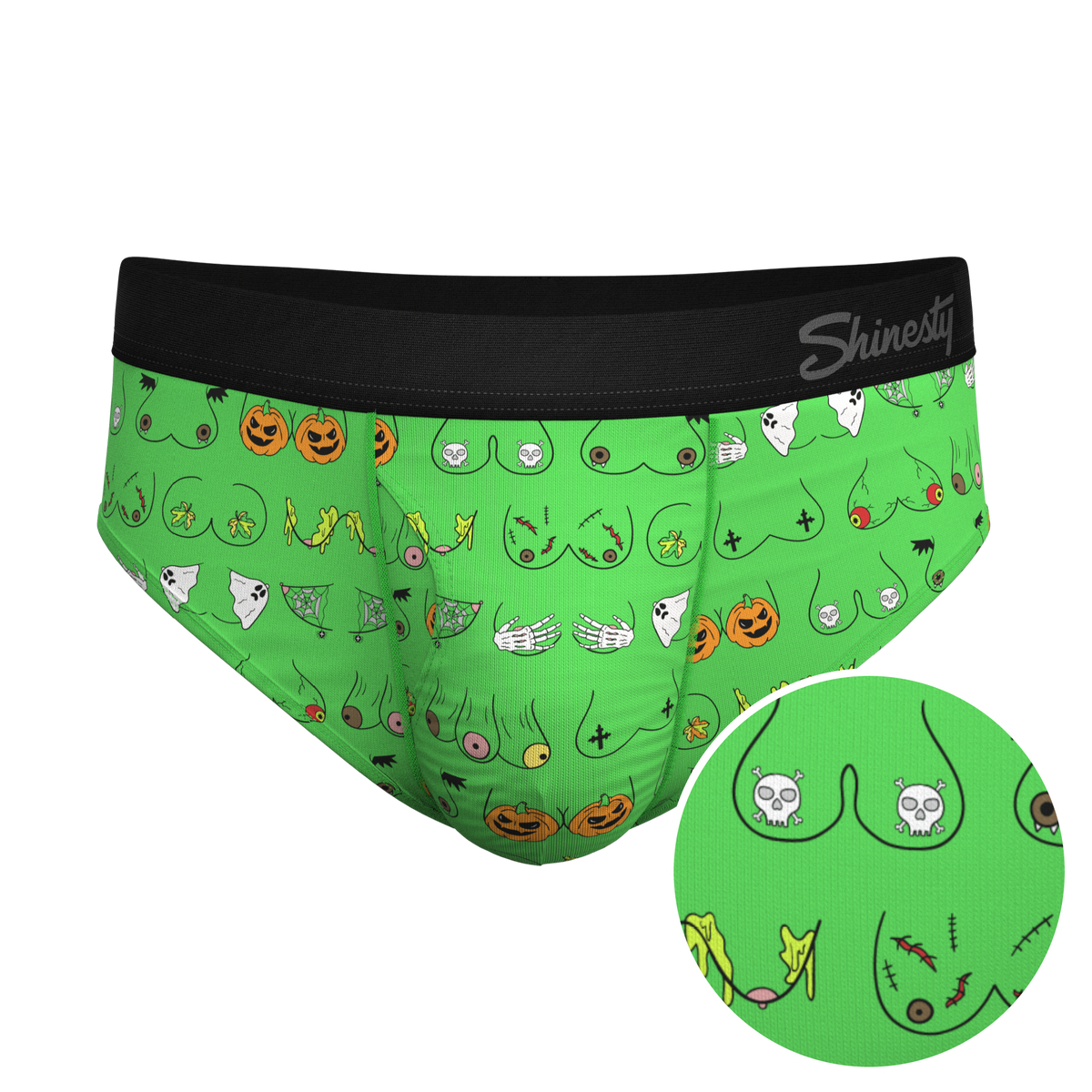 The Haunted Honkers | Halloween Bust Ball Hammock® Pouch Underwear Briefs - Shinesty