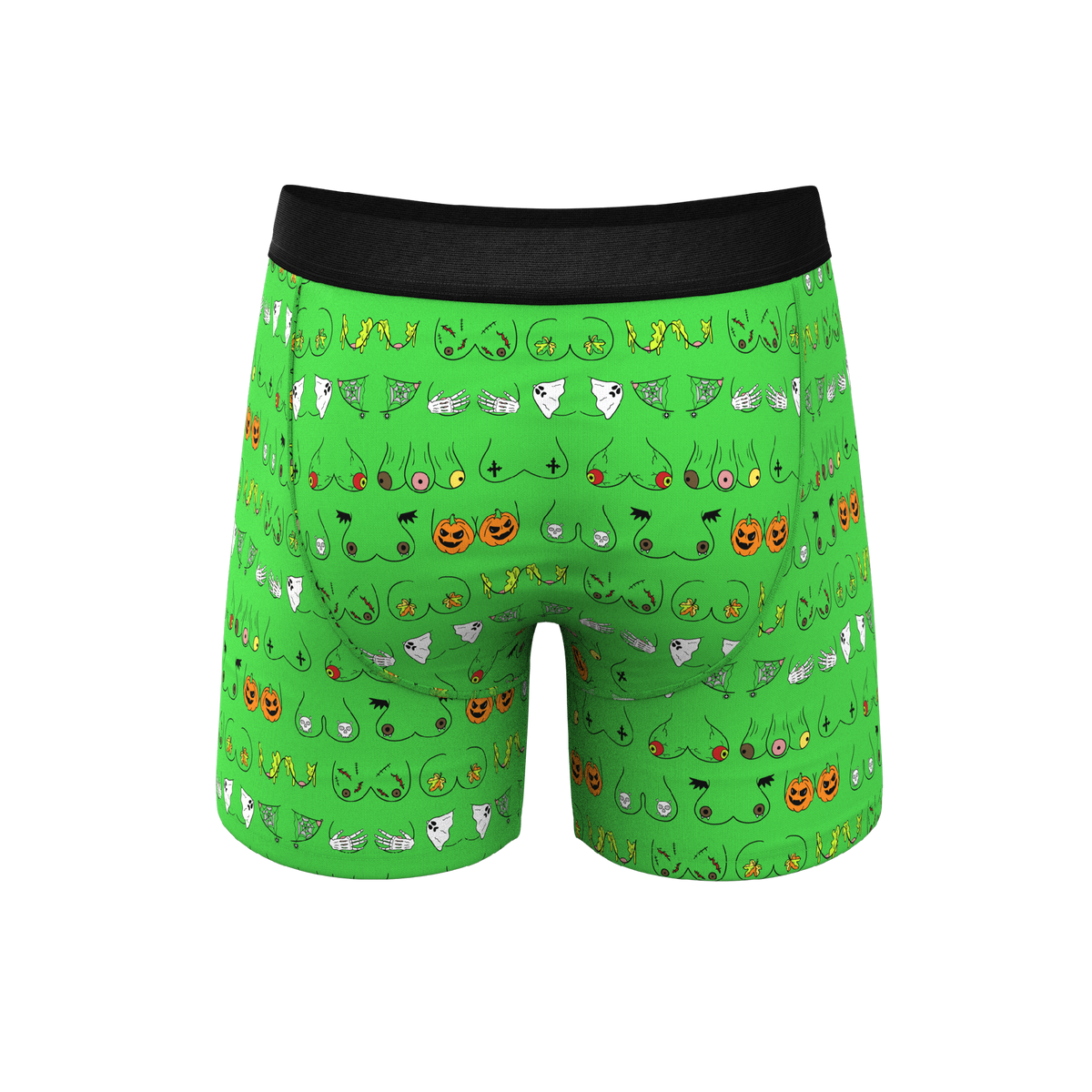 The Haunted Honkers | Halloween Bust Ball Hammock® Pouch Underwear With Fly - Shinesty