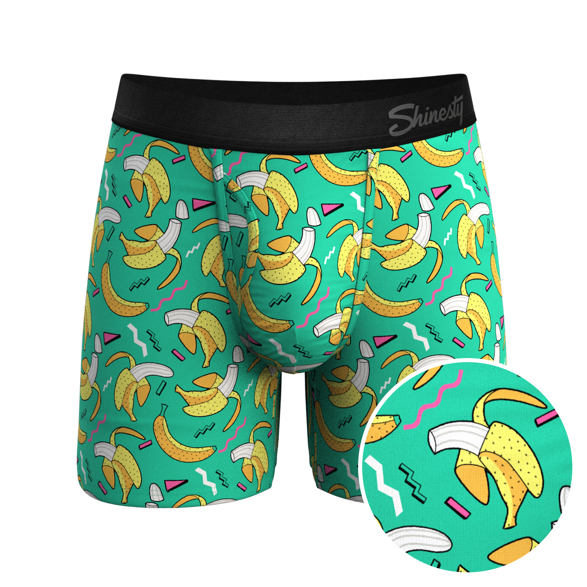 The Health Class | Retro Banana Ball Hammock® Pouch Underwear With Fly - Shinesty