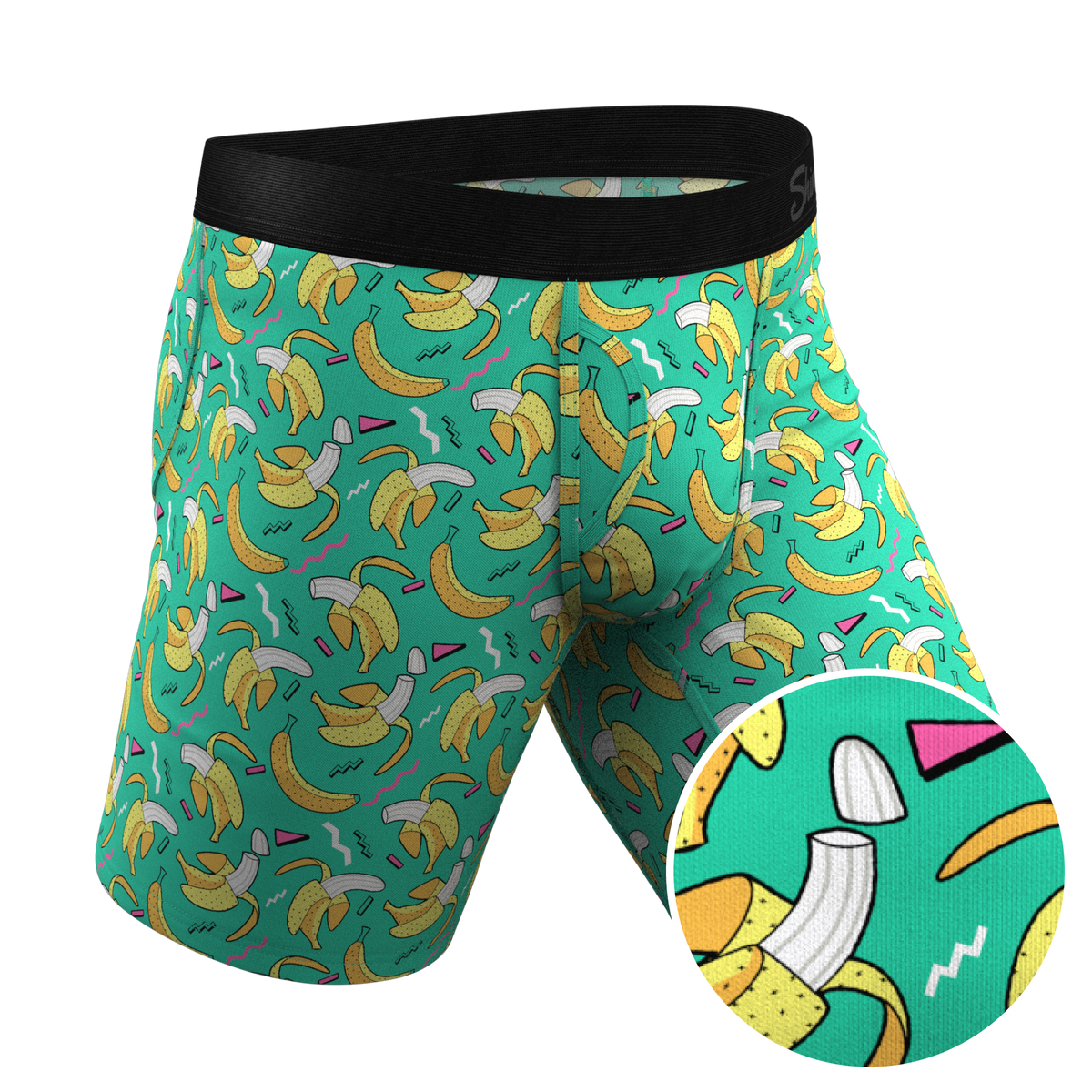 The Health Class | Retro Banana Ball Hammock® Boxer - Long Leg - Shinesty
