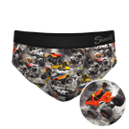 The Here Be Monsters | Monster Truck Ball Hammock® Pouch Underwear Briefs - Shinesty
