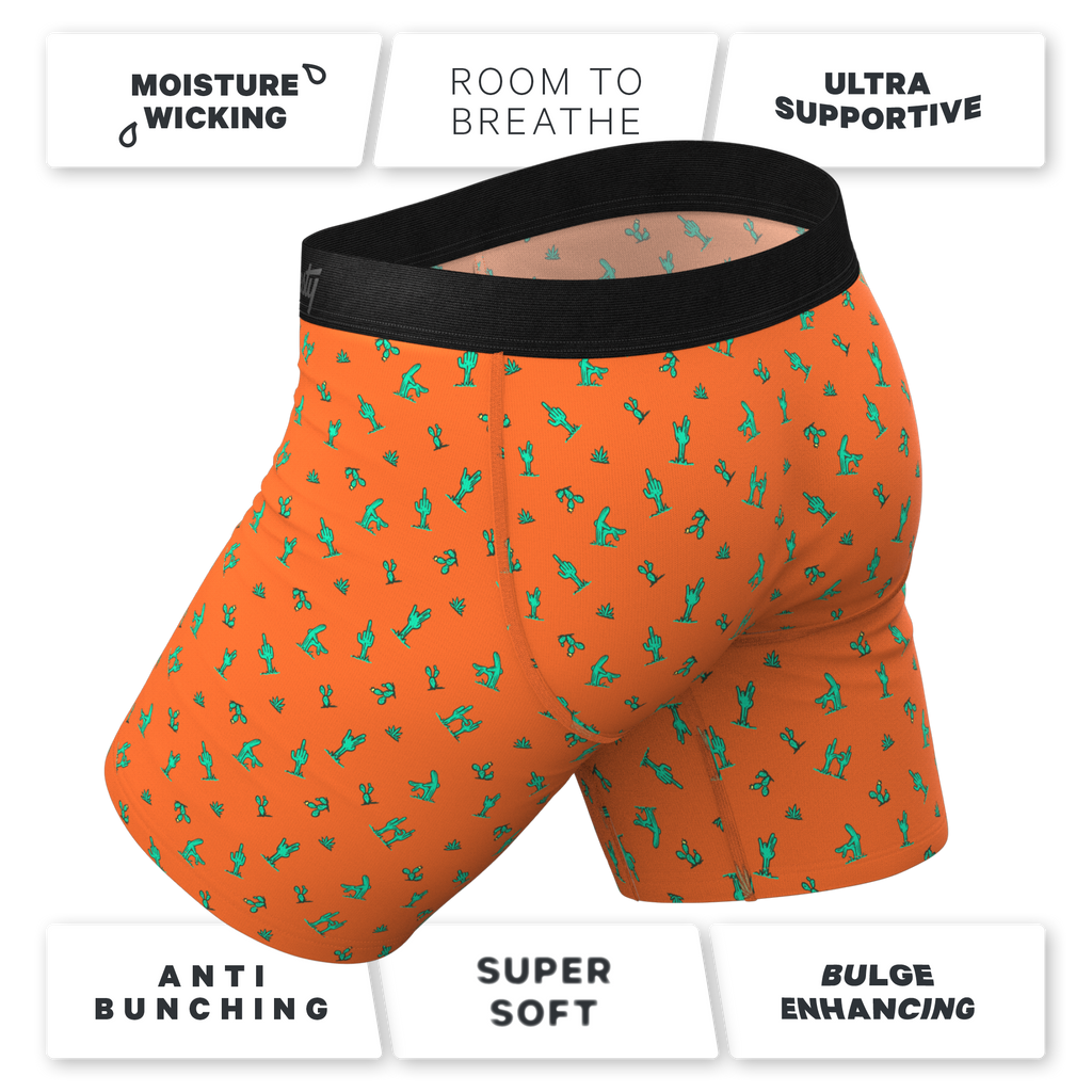 The Hokey Pokey | Cactus Ball Hammock® Boxer - Long Leg - Shinesty