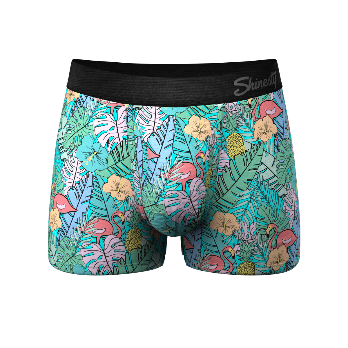 The Hot Tropic | Tropical Flamingo Ball Hammock® Pouch Trunks Underwear - Shinesty