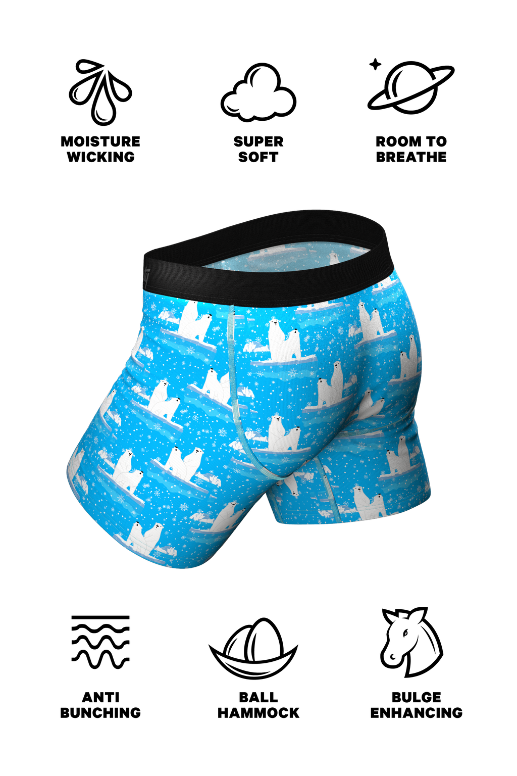 The How Coke Is Made | Polar Bear Ball Hammock® Pouch Underwear With Fly - Shinesty