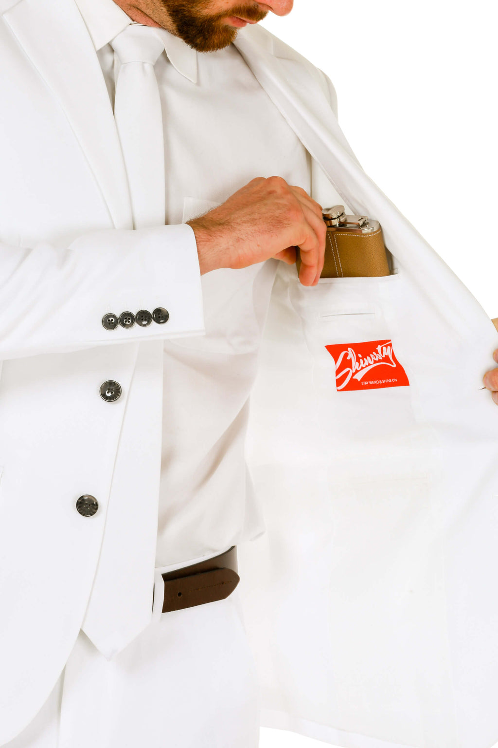 White Lightning | Mens White Suit - Shinesty