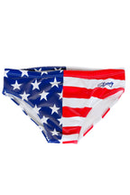 The Unsurpassed Summer Ass | American Flag Swim Brief - Shinesty