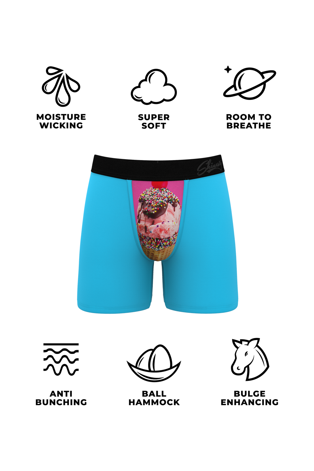 The Sundays Sundae | Ice Cream Ball Hammock® Pouch Underwear - Shinesty