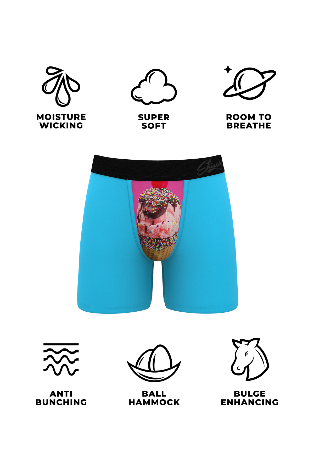 The Sundays Sundae | Ice Cream Ball Hammock® Pouch Underwear - Shinesty
