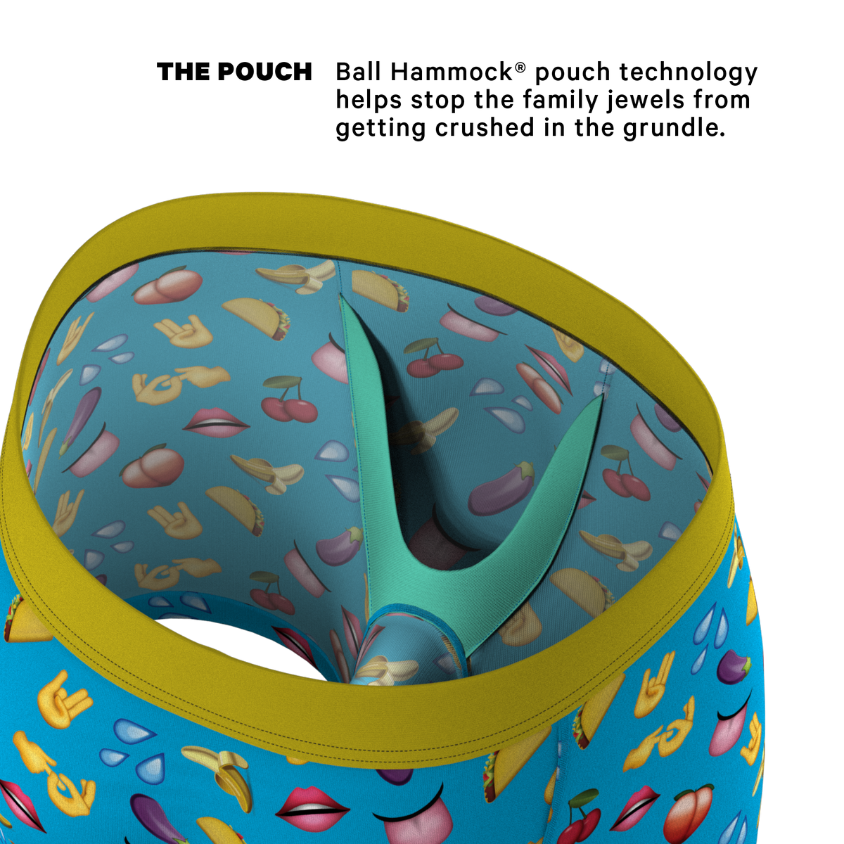 The Innuendo | Emoji Ball Hammock® Pouch Underwear - Shinesty