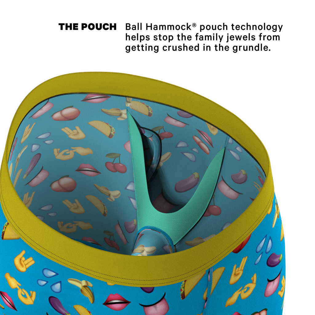 The Innuendo | Emoji Ball Hammock® Boxer - Long Leg - Shinesty