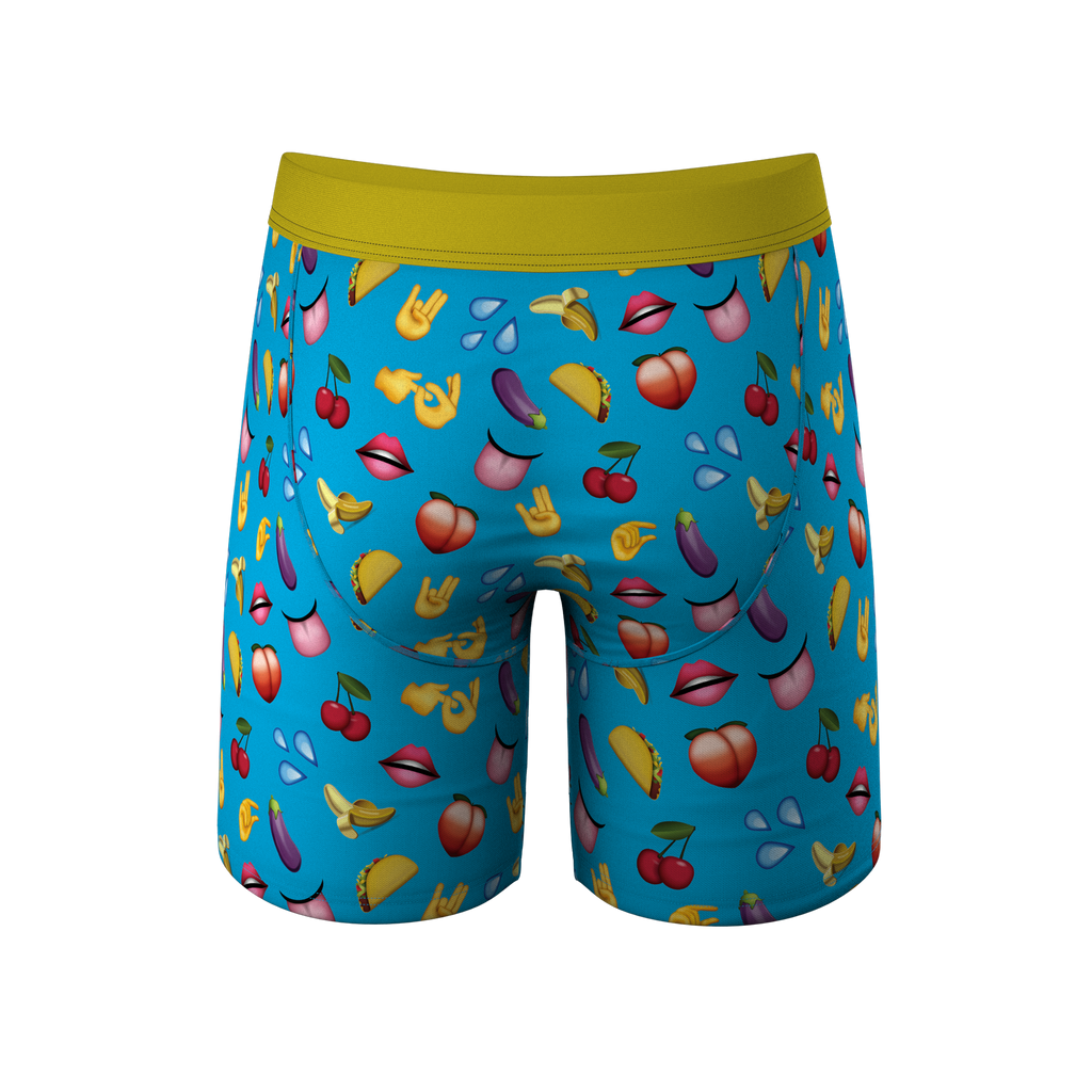 The Innuendo | Emoji Ball Hammock® Boxer - Long Leg - Shinesty