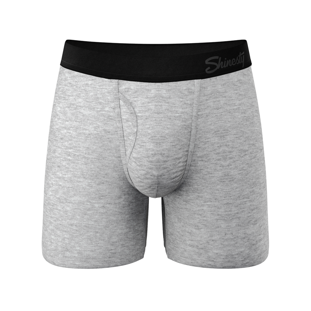 The Intramural Champ | Heathered Grey Ball Hammock® Pouch Underwear With Fly - Shinesty