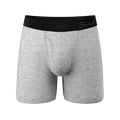 The Intramural Champ | Heathered Grey Ball Hammock® Pouch Underwear With Fly - Shinesty
