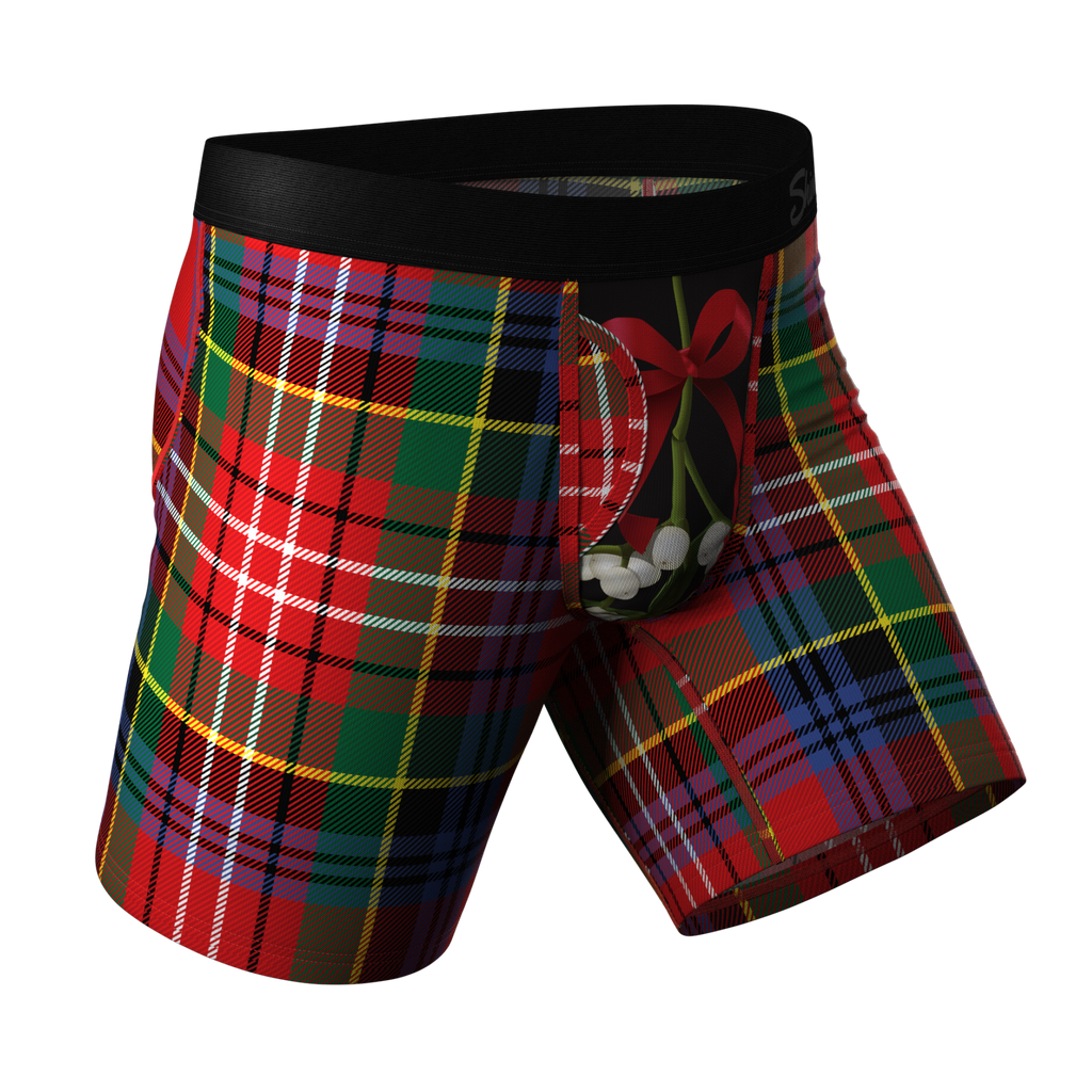 The Kiss Me There | Mistletoe Ball Hammock® Boxer - Long Leg - Shinesty