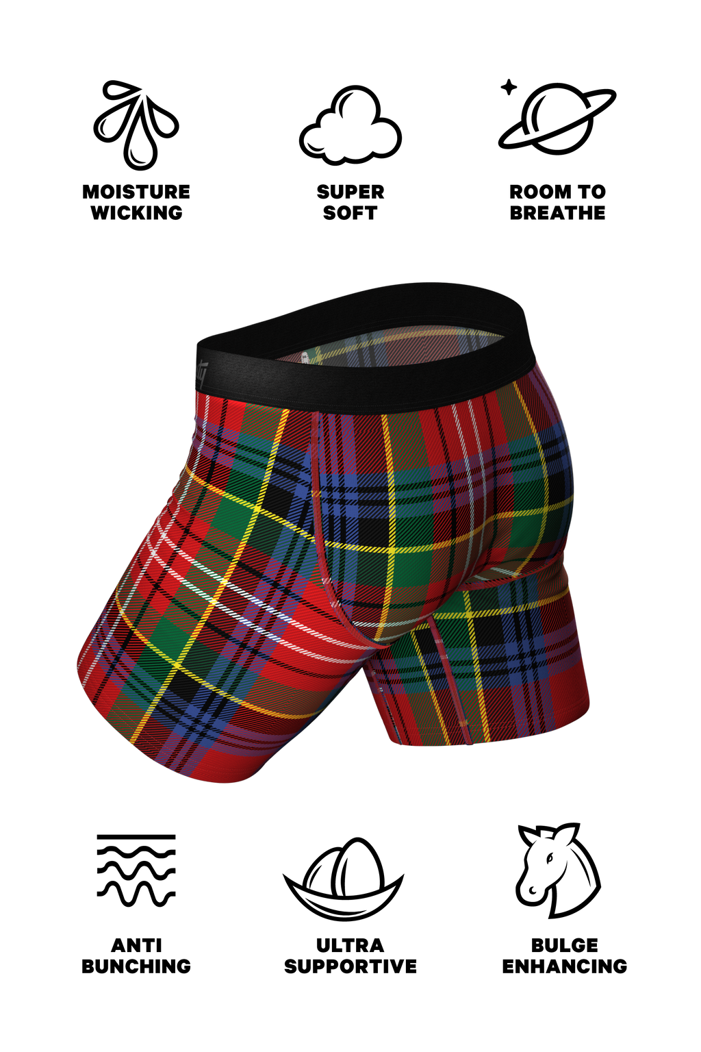 The Kiss Me There | Mistletoe Ball Hammock® Boxer - Long Leg - Shinesty