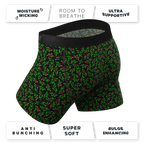 The Kiss Me There | Mistletoe Ball Hammock® Pouch Underwear With Fly - Shinesty