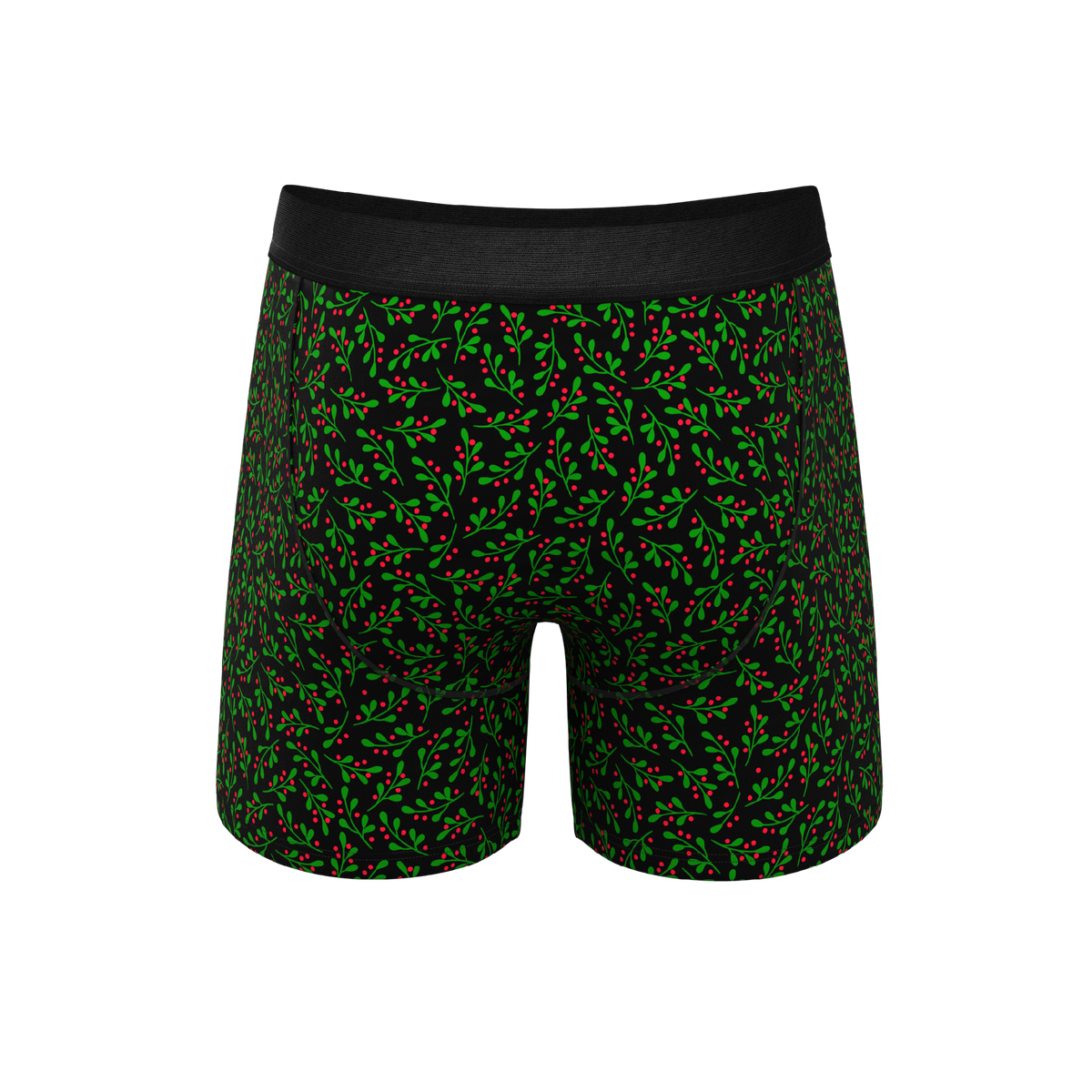 The Kiss Me There | Mistletoe Ball Hammock® Pouch Underwear With Fly - Shinesty
