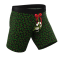 The Kiss Me There | Mistletoe Ball Hammock® Boxer - Long Leg - Shinesty