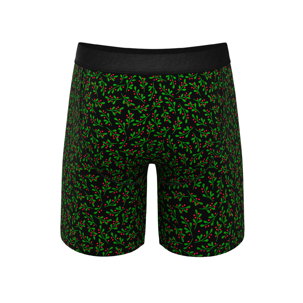 The Kiss Me There | Mistletoe Ball Hammock® Boxer - Long Leg - Shinesty