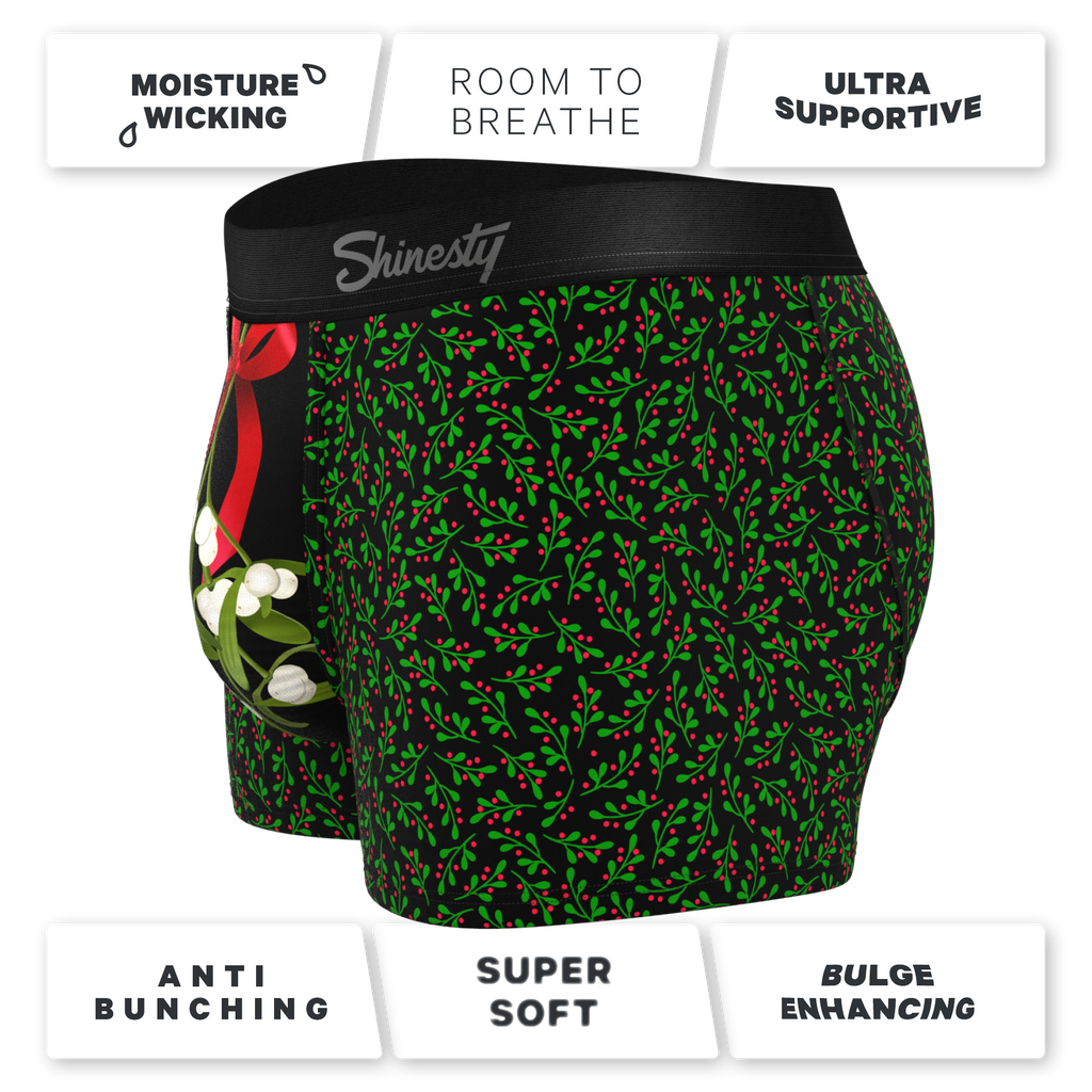 The Kiss Me There | Mistletoe Ball Hammock® Pouch Trunks Underwear - Shinesty