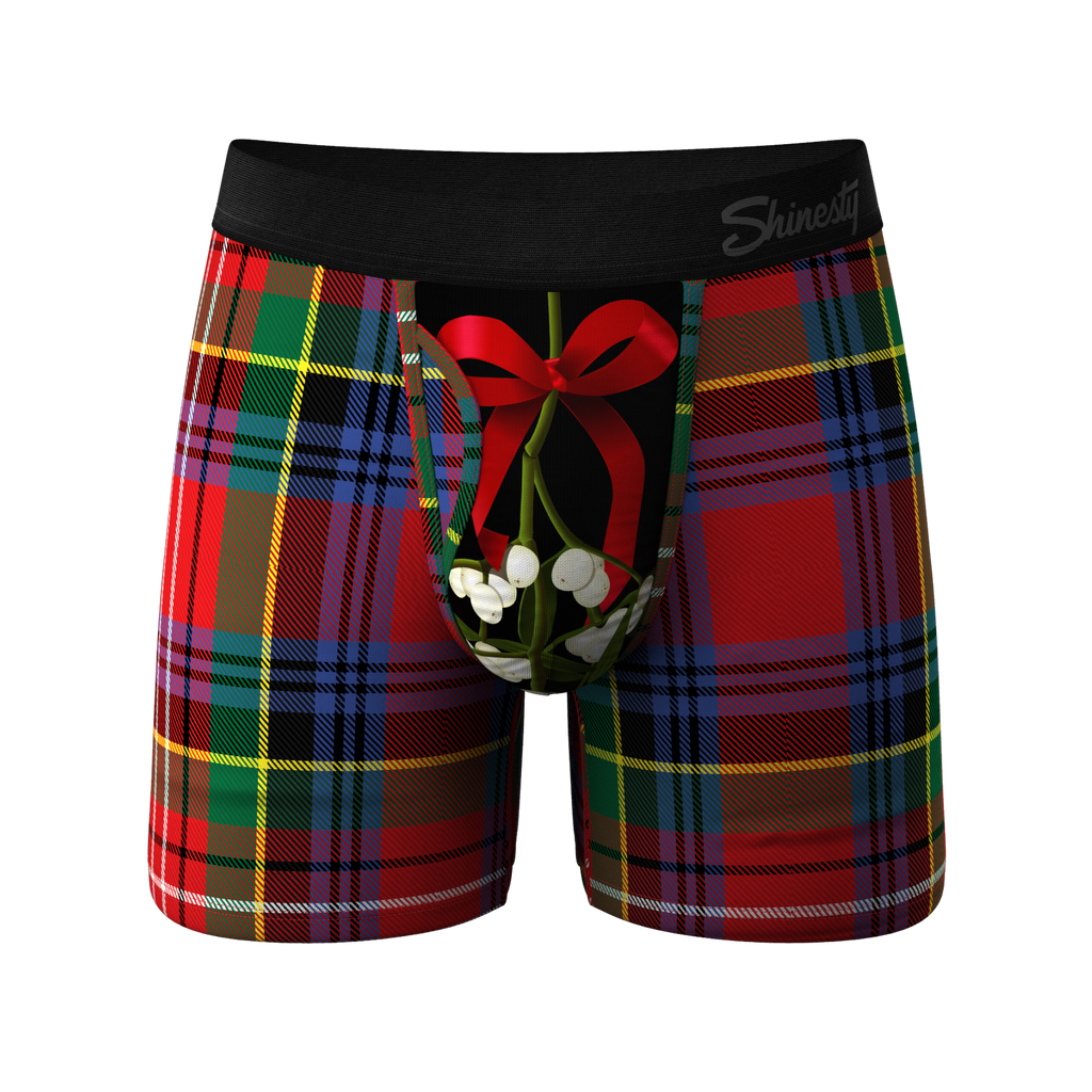The Kiss Me There | Mistletoe Ball Hammock® Pouch Underwear With Fly - Shinesty