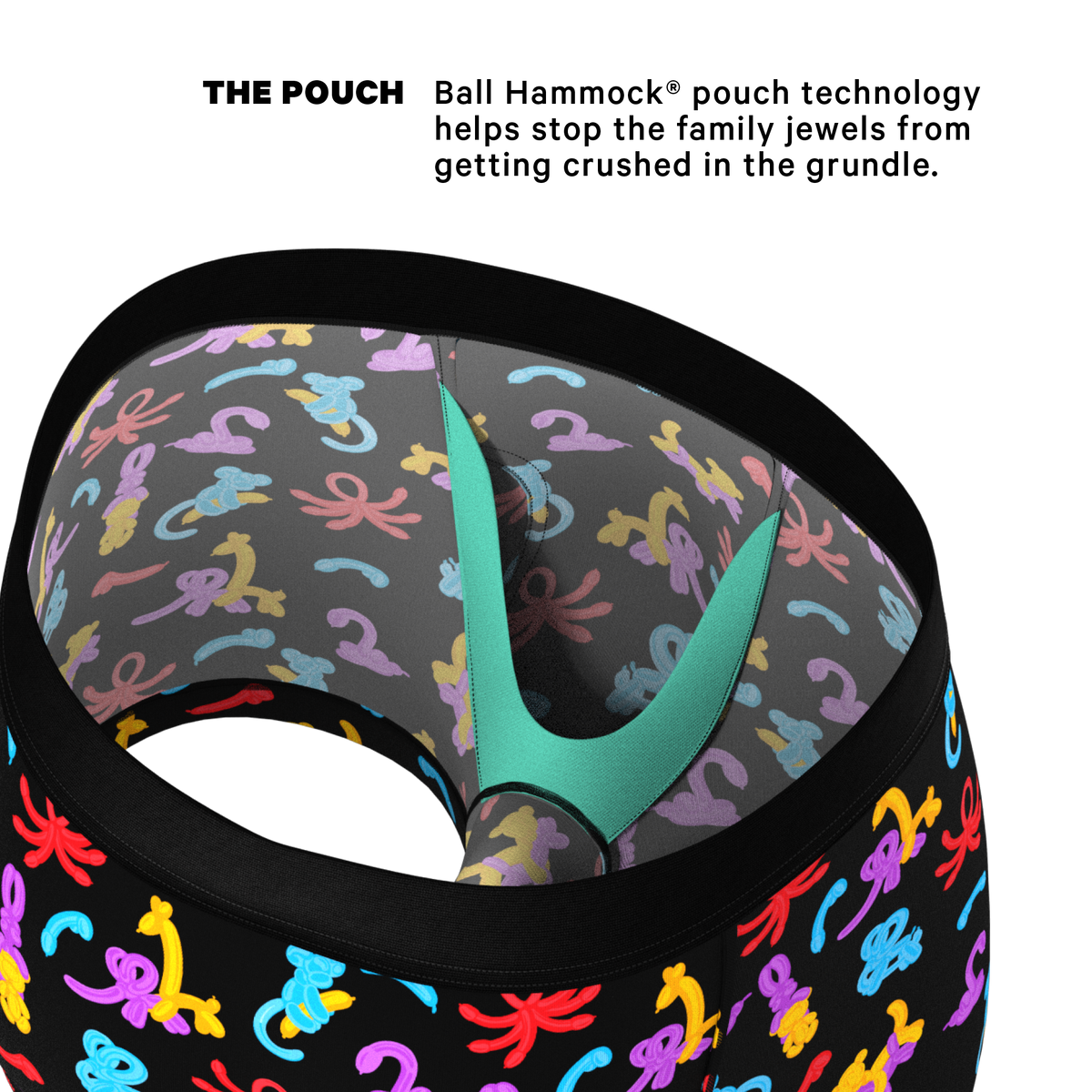 The Knot Tonights | Balloon Animal Ball Hammock® Pouch Trunks Underwear - Shinesty