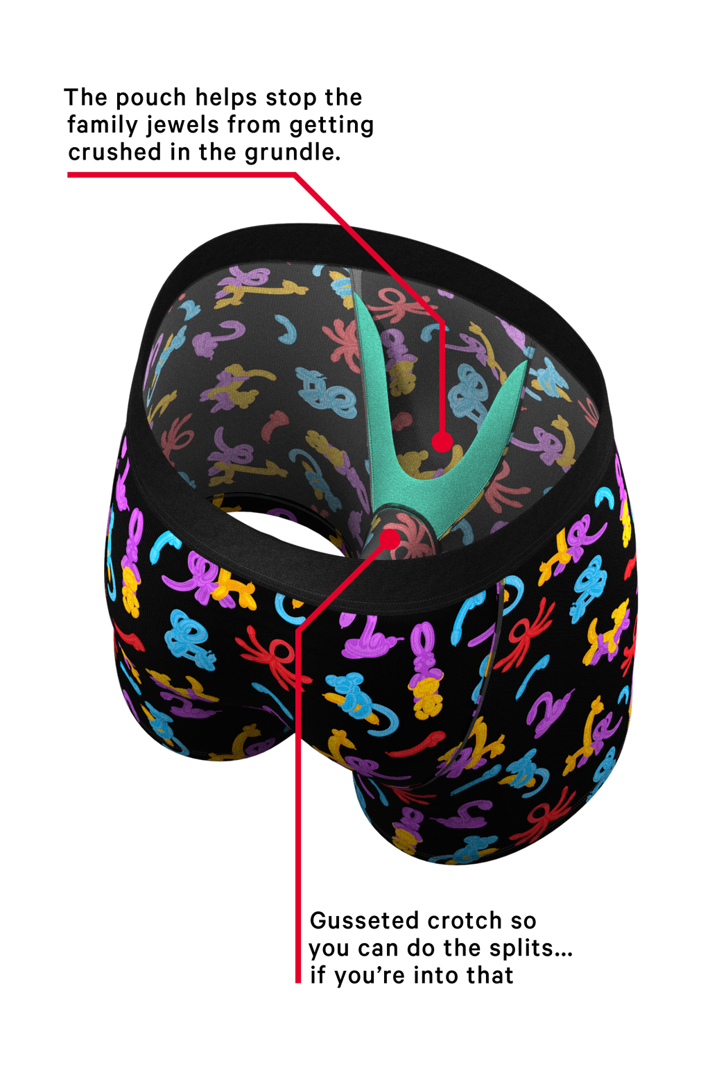 The Knot Tonights | Balloon Animal Ball Hammock® Pouch Underwear - Shinesty