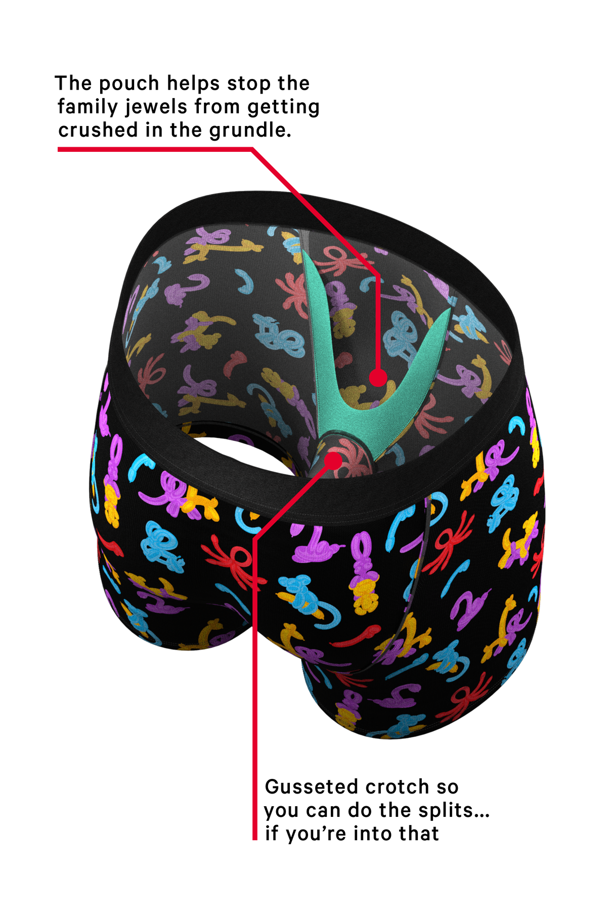 The Knot Tonights | Balloon Animal Ball Hammock® Pouch Underwear - Shinesty
