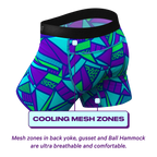 The Le Tootski | Geometric paradICE™ Cooling Ball Hammock® Pouch Underwear - Shinesty