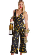 The Perignon Playgirl | Gold Confetti Jumpsuit - Shinesty