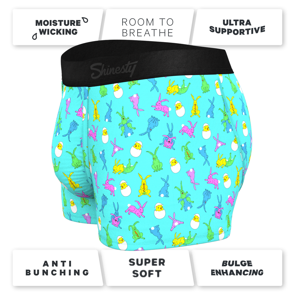 The Like Rabbits | Easter Animals Ball Hammock Pouch Trunk Underwear - Shinesty