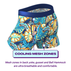 The Mahalo | Blue Tropical paradICE™ Cooling Ball Hammock® Underwear - Shinesty