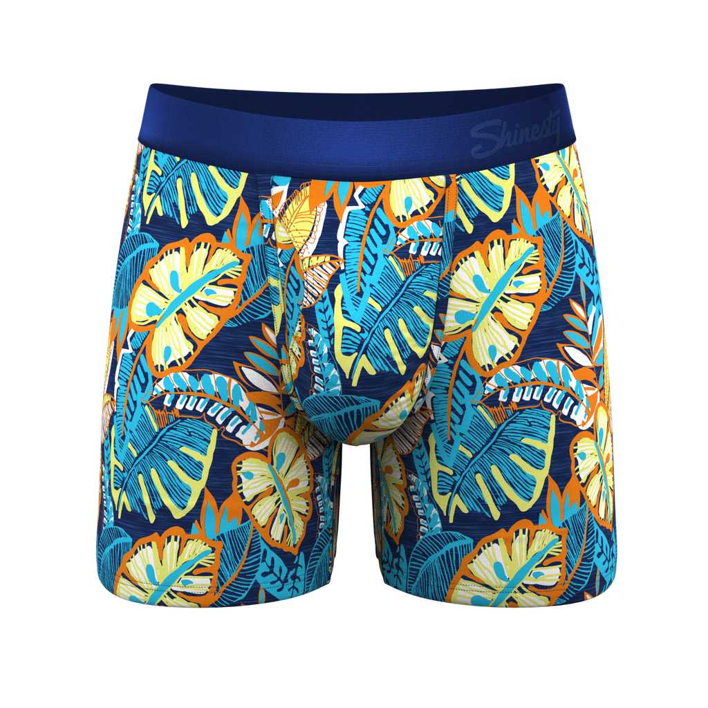 The Mahalo | Blue Tropical paradICE™ Cooling Ball Hammock® Underwear - Shinesty