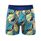 The Mahalo | Blue Tropical paradICE™ Cooling Ball Hammock® Underwear - Shinesty