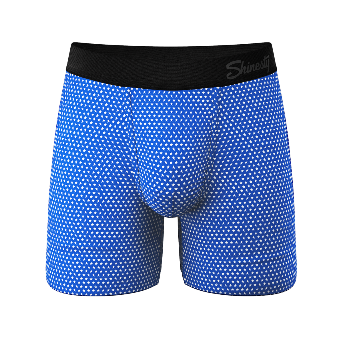 The Manhattan Man | Light Blue Stars Ball Hammock® Pouch Underwear - Shinesty