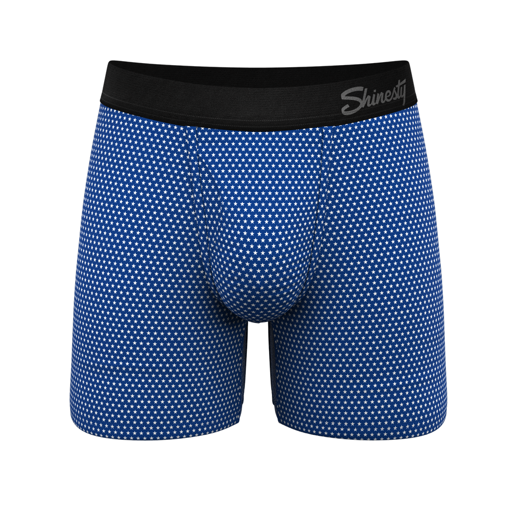 The Manhattan Man | Light Blue Stars paradICE™ Cooling Ball Hammock® Underwear - Shinesty
